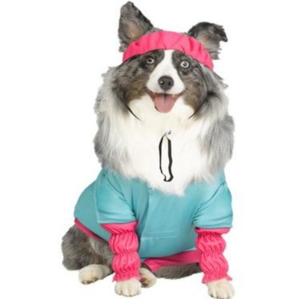 New Aerobics Barbie Pet Dog Halloween Costume Outfit Size Medium